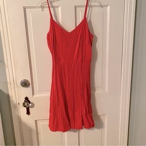 Women’s red strappy sundress